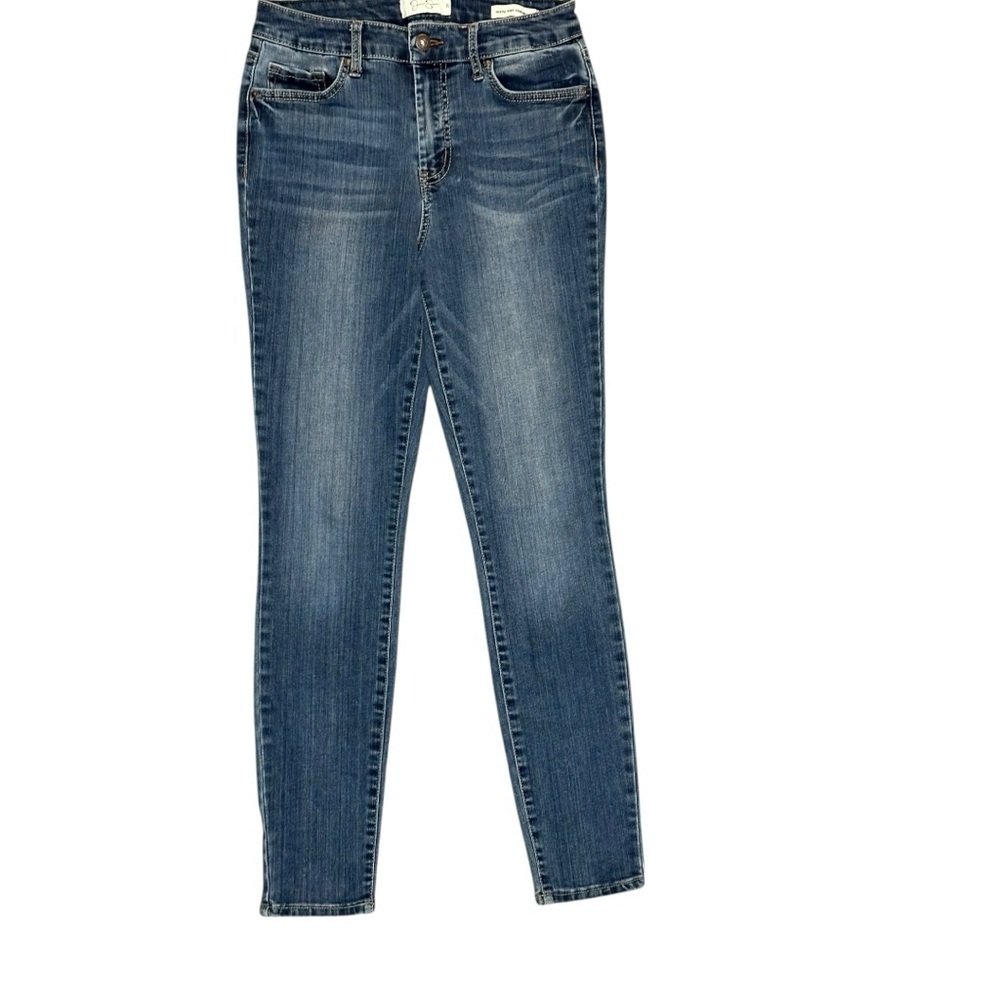Jessica Simpson Curvey High Rise Skinny Dark Blue Jeans Size 29 - Picture 4 of 15